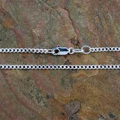 1.5mm - 8mm Silver Curb Chain