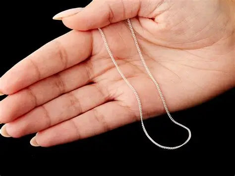 1.5mm - 8mm Silver Curb Chain