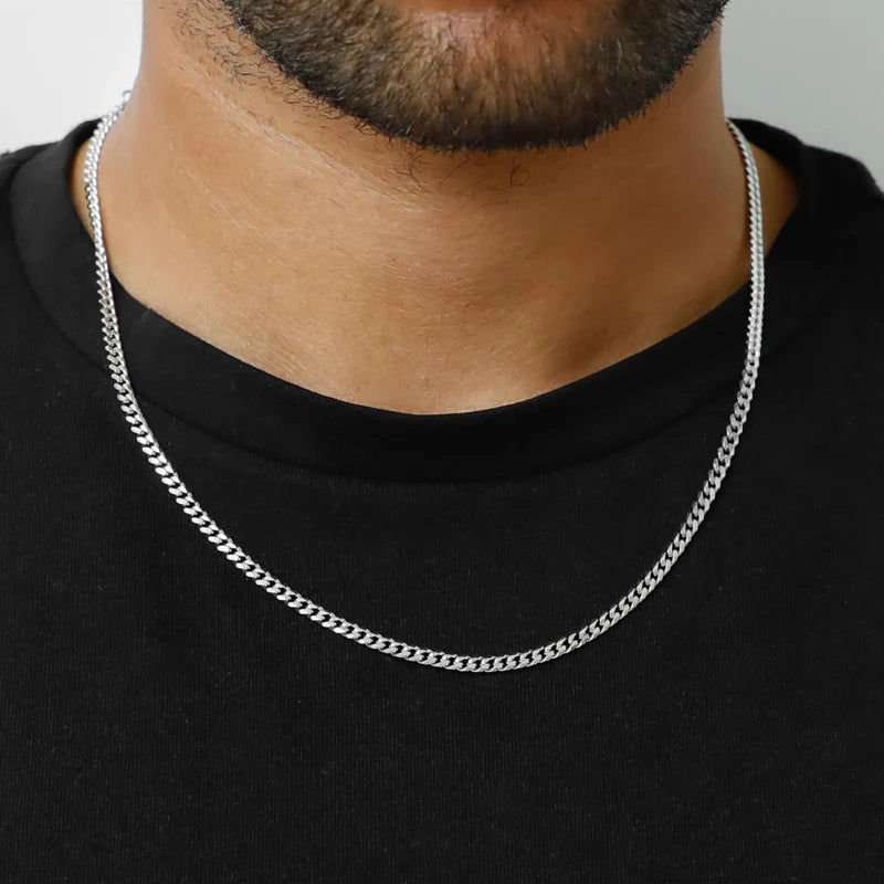 1.5mm - 8mm Silver Curb Chain