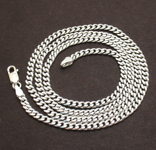 3.5mm Sterling Silver Cuban Link Chain