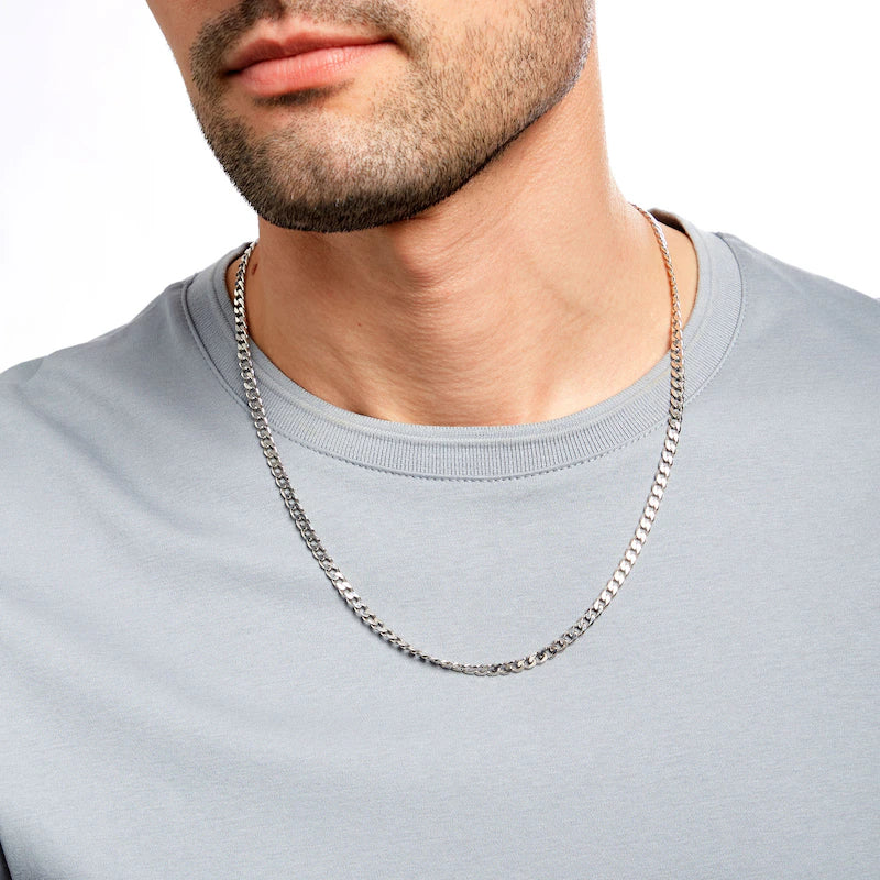 1.5mm - 8mm Silver Curb Chain