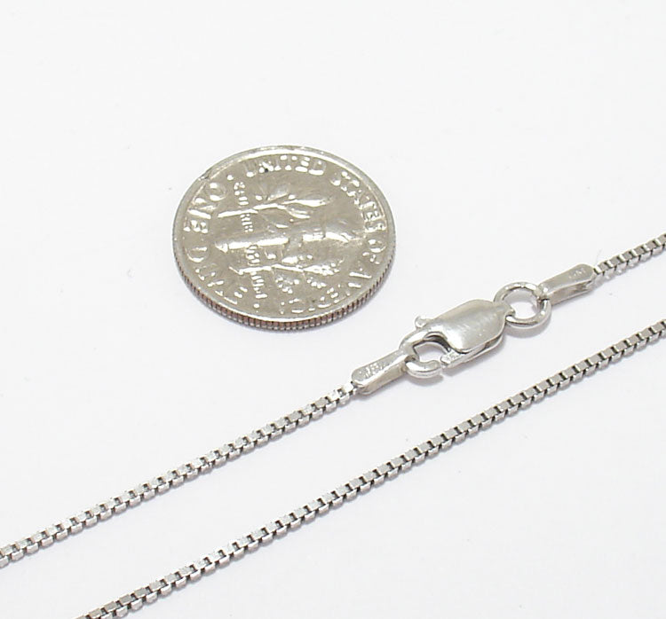 1mm Silver Box Chain